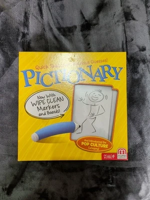 Mattel Pictionary Board Game - Wipe Clean Markers (8+) - Complete - Image 1 of 2