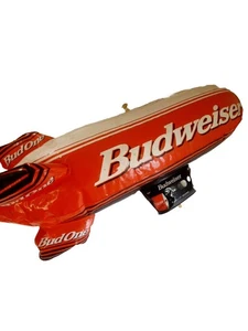 Vtg Budweiser Bud One Blow Up Blimp Man Cave Football Sports Blimp - Picture 1 of 14