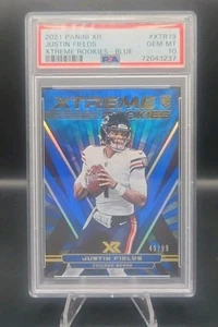 Justin Fields 2021 Panini XR - Xtreme Rookies Blue /99 #XTR19 PSA 10 Rookie Card - Picture 1 of 2