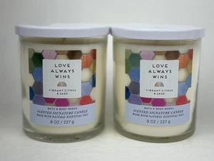 2 Bath & Body Works Love Always Wins Eindocht Duftkerzen - Bild 1 von 1