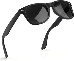Sunglasses unisex UV400 Protection Rectangular Sunglasses Black Sun Glasses - Picture 1 of 1