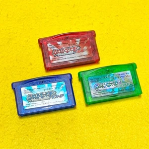 Lot 3 Pokemon Ruby Sapphire Emerald Nintendo Gameboy Advance GBA Japan JP Tested - Picture 1 of 10