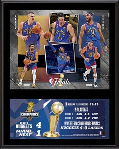 Denver Nuggets 12" x 15" 2023 NBA Finals Champions Team Sublimated Plaque - Picture 1 of 1