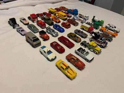 Lote de carros antigos de metal fundido década de 1970 anos 80 caixa de fósforos Playart Yatming Kidco brinquedo ideal bom - Imagem 1 de 4