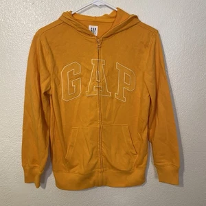 Gap Kids Light Orange Logo Zip Hoodie Size 12 XL Boys Girls NWT - Picture 1 of 5