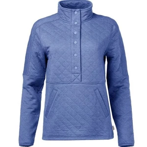 Magellan Outdoors Women's Campfire 1/2 Snap Long Sleeve Pullover in Blue LG $35 - Picture 1 of 5