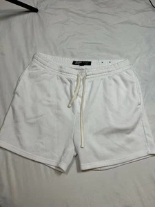 Men’s Brooklyn Cloth White Sweat Shorts Sz XL Very Good - Picture 1 of 6