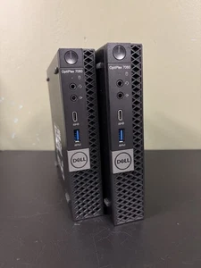 2 dell optiplex 7060 Micro. I5-8th Generation.NO HD/SSD.SOLD-AS-IS. - Picture 1 of 5