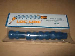 LOC-LINE 3/8" BSPT CONNECTOR PACK OF 4 COOLANT HOSE 51826 FOR LATHE OR MILL - Picture 1 of 1