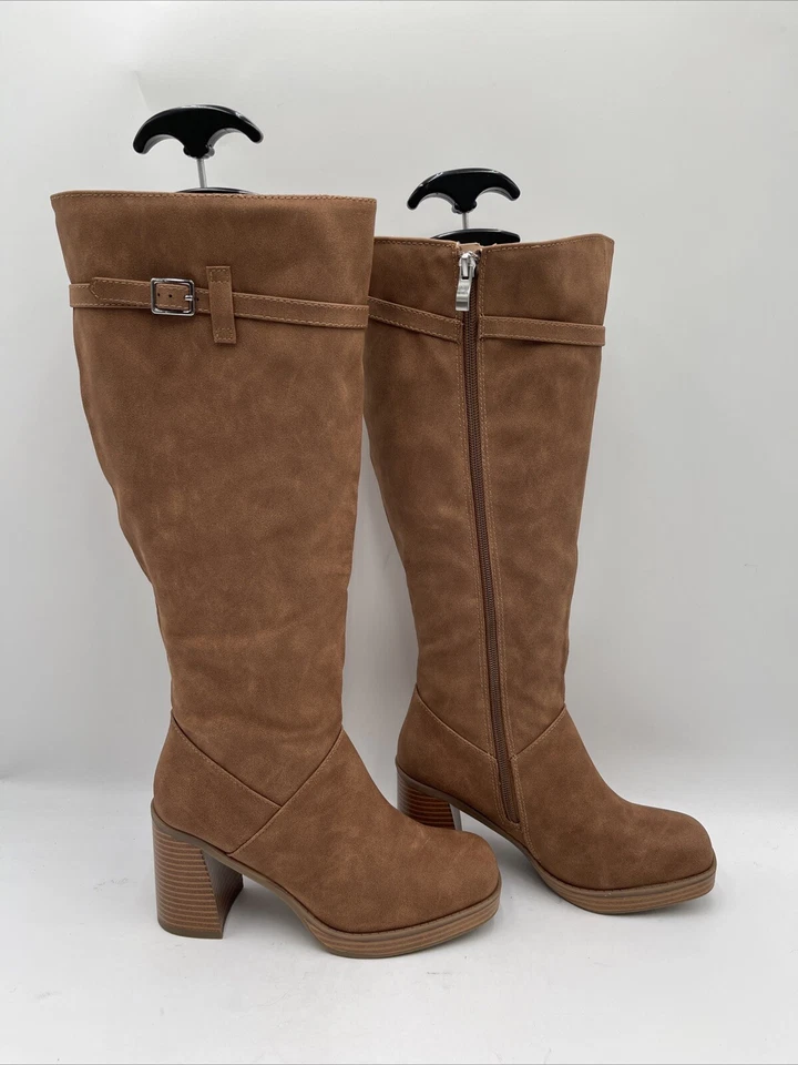 Journee Collection Mujer Botas Letice Marrón Talla 7 W-WC Foto 1 de 4