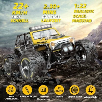 WLtoys 22201 1/22 RC Auto 2.4G 2WD 30 km/h Short Truck Car Rennwagen 2022 Neue - Bild 1 von 4