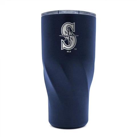 Seattle Mariners 30oz Morgan Stainless Steel Tumbler [NEW] MLB Cup Travel Mug Cover