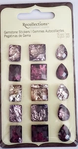 Recollections Signature PURPLE Gemstone Stickers - 4 pcs - Picture 1 of 2