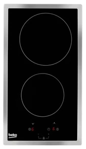 8690842348198 Beko HDMC32400TX hob Stainless steel Built-in 30 cm Ceramic 2 zone - Picture 1 of 4
