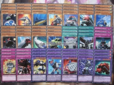 Yugioh Syrus Truesdale Vehicroid Deck 63 Card Drillroid Steamroid UFOroid Anime - Image 1 of 4