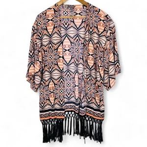 Womens Kimono Cardigan Summer Shawl Size M/L Boho Hippie Beach Katies - Picture 1 of 9