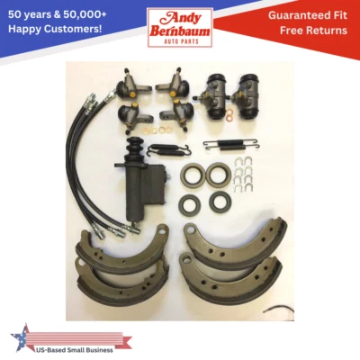 Kit de revisión de zapatas de cilindro de freno maestro trasero y delantero para Dodge Truck B1 C1 1948-1956 Foto 1 de 4