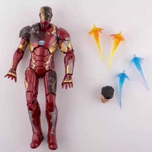 Iron Man Mk46 Battle Damaged Marvel Legends Capitan America Guerra Civile - Foto 1 di 6