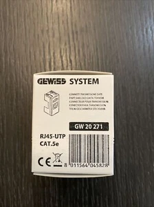 Gewiss 20271   CONNETTORE DATI RJ45 CAT.5E UTP SY/WT - Foto 1 di 3