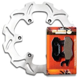 Front Rotor+Brake Pads for Yamaha YZ 125 & YZ 250 [1992-1997] WR 250 [1991-1997] - Picture 1 of 6