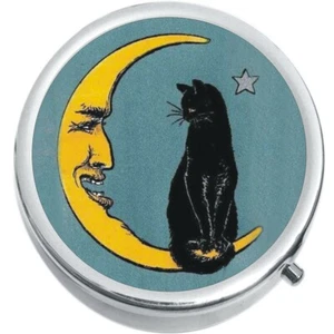 Caja de píldoras compacta de vitaminas Cat and Moon Medicine - Imagen 1 de 4