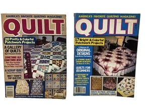 2 Vintage Quilt Magazines Winter 1985 & Spring 1986 Quilt Patterns 80's - Picture 1 of 8