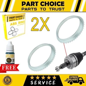 2X REAR ABS RELUCTOR PICK UP RING Fits MITSUBISHI PAJERO / SHOGUN MK3 3.2 D-ID - Picture 1 of 3