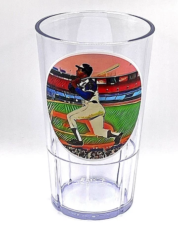Atlanta Braves Hank Aaron set (2)-Classic Collectible 12oz tumblers-HAMMERIN Cover