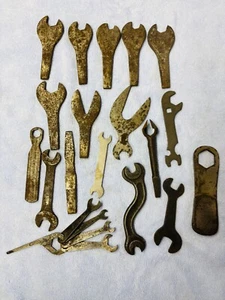 Old Vintage wrenches and wood drill bits. Assorted Sizes - Picture 1 of 13