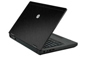 BLACK BRUSHED Vinyl Lid Skin Cover Decal fits HP ProBook 6560b 6570b Laptop - Picture 1 of 1