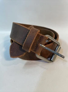 Cinturón grueso de cuero genuino F&L clásico para hombre 40 (para cintura 38) aspecto vintage marrón - Imagen 1 de 14
