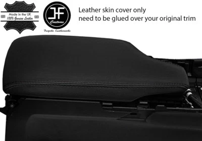 CUBIERTA TAPA REPOSABRAZOS CUERO REAL PUNTADA NEGRA PARA LEXUS RC 200 300 350 14-18 Foto 1 de 3