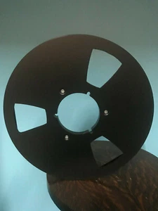 Burlington Recording 1/4" X 10.5" BLACK NAB METAL REEL RTM RMG ATR CAPTURE NEW - Picture 1 of 2
