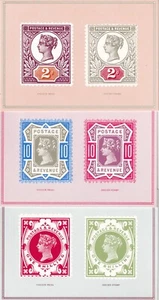 NATIONAL POSTAL MUSEUM Postcards - 1987 87/1/2/3 - QV Jubilee Colour Trials - Picture 1 of 7