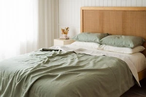 DUVET / QUILT COVER - 100% Pure European Flax Linen - BED BLISS - Picture 1 of 27