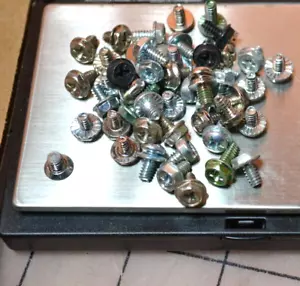 lot of 40ish Screws for Computer Case Back Panel Mounting Minimum Hex Head Metal - Picture 1 of 2
