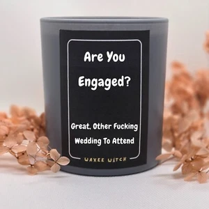 Funny Engagement Wedding Gift Couple Unique Joke Birthday Candle Present - Picture 1 of 4