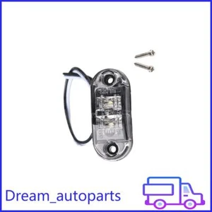 LED Side Marker Light 24V 12V White Truck Trailer Clearance Tail Warning Lamp - Picture 1 of 6