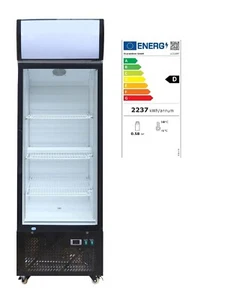 Getränke Kühlschrank Flaschenkühlung Glastür 650x590x2050 mm 4 Roste NEU - Bild 1 von 11