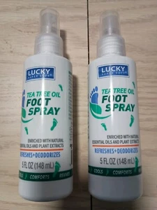 3 Deodorizing Foot Sprays Odor Eliminator, Anti-Fungal Tea Tree Oils - 5 oz each - Picture 1 of 13