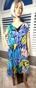 Sam Edelman 2X Dress Butterfly V-Neck NWT NEW $158 MSRP 2 PC Slip & Dress SZ 2X - Picture 1 of 10