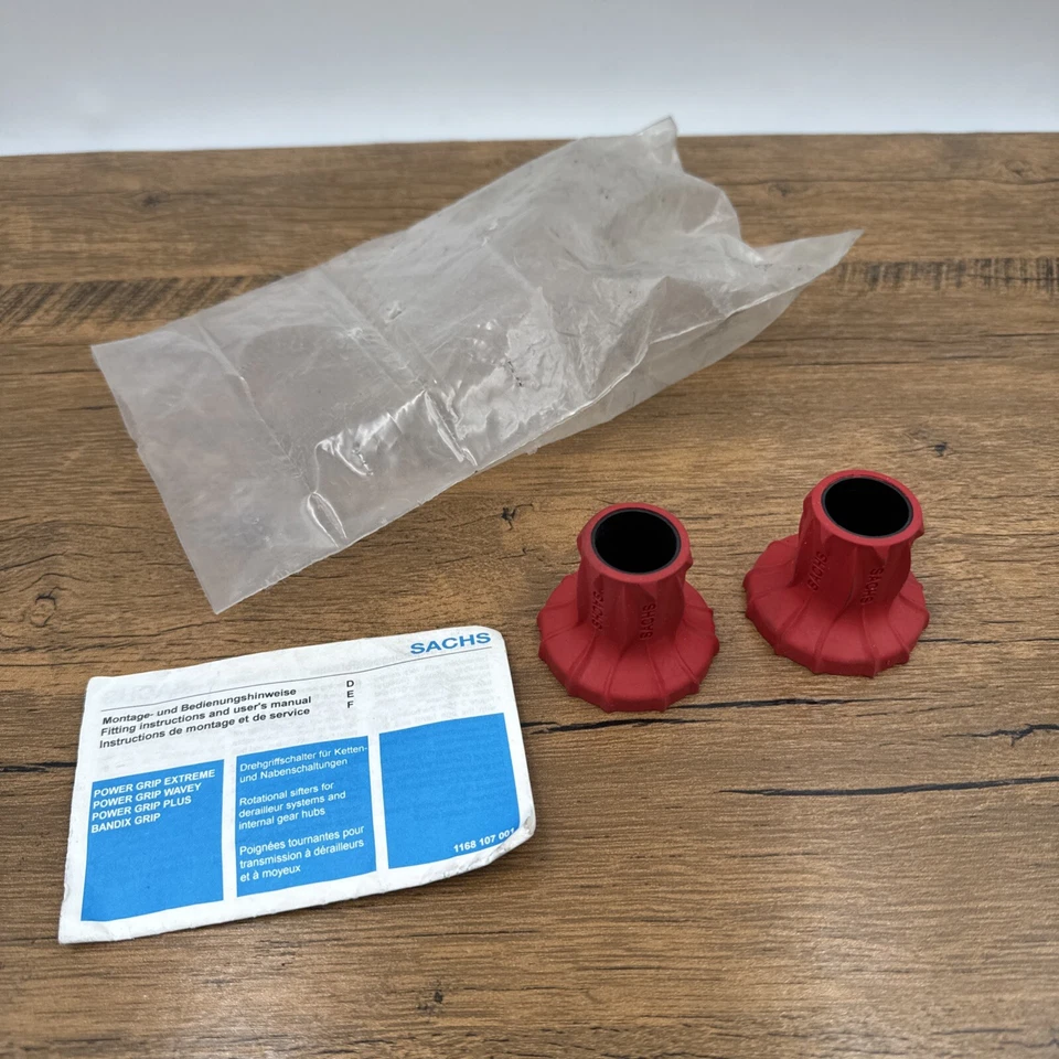 НОВЫЙ ИЗ СТАРЫХ ЗАПАСОВ SACHS POWER GRI ВОЛНИСТЫЕ ЧЕХЛЫ КРАСНЫЙ ГОРНЫЙ ВЕЛОСИПЕД ВИНТАЖНЫЙ СТАРЫЙ ВЕЛОСИПЕД - Изображение 1 из 4