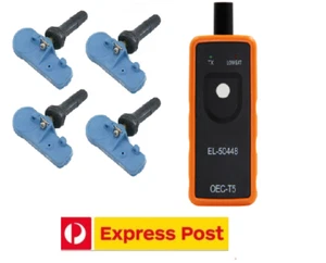 Holden TPMS  For  VE VF  TYRE PRESSURE SENSORS  x 4  +  Programmer Tool - Picture 1 of 7
