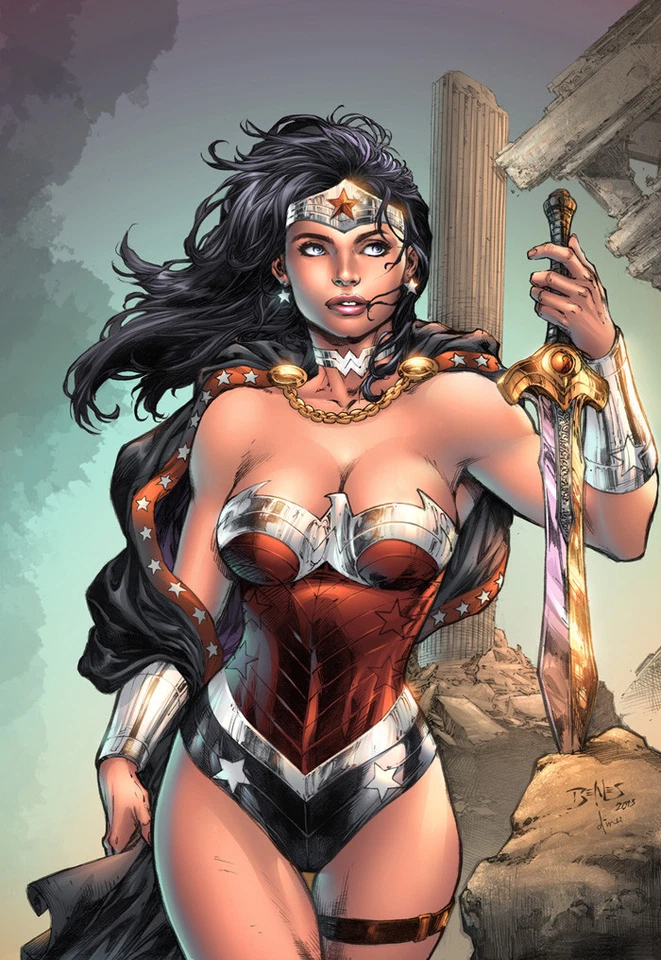 WONDER WOMAN (WITH BLADE) DC FRIDGE MAGNET - Image 1 of 1