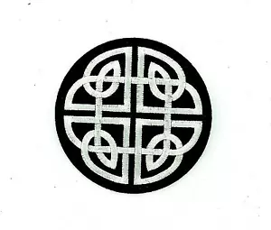 Patch patches embroidered biker motorcycle celtic cross irish celtic knots - Bild 1 von 1