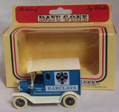 KKar LLedo - Days Gone - DG06033 - 1920 Model "T" Van - Blue & Cream - Barclay's - Image 1 of 4