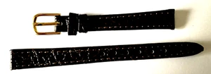 10 MM DARLENA CROCK CALF GRAIN LEATHER WATCH STRAP REDUCED - Picture 1 of 1