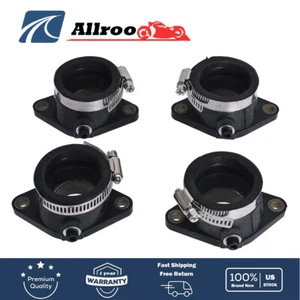 4 Left Right Carburetor Intake Manifold Boot For Suzuki Gs850 G Gl 1980-1983 - Foto 1 di 8