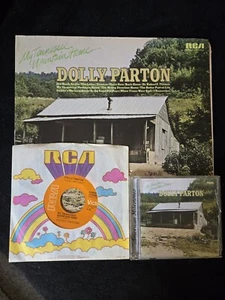 DOLLY PARTON MY TENNESSEE MOUNTAIN HOME (1)X7" (1)X12")-VINYL & CD.VG++ORIGINAL - Picture 1 of 7