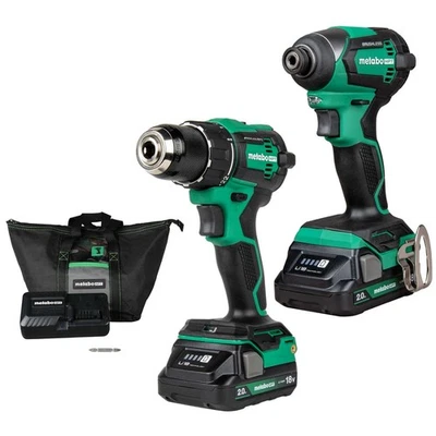 Metabo HPT KC18DEXQBM 18V MultiVolt 2-Tool Combo Kit with 2 Batteries (2 Ah) New - Image 1 of 4